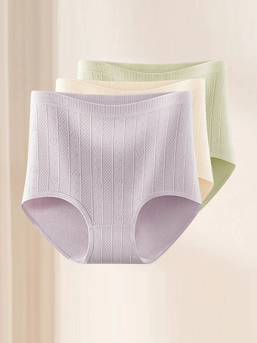6 Pieces Summer Women High Waist Cotton Underwear