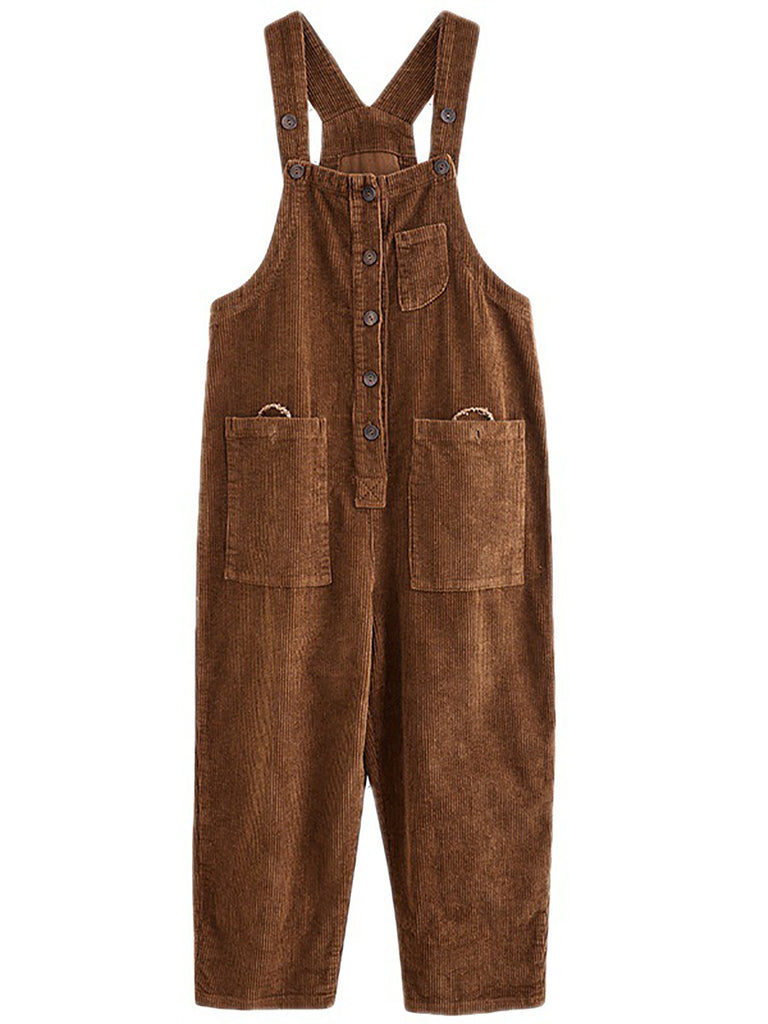 Bigassets Women's Winter Autumn Vintage Corduroy Overalls Sleeveless Jumpsuits Dungarees Style 1 Green Bigassets Women's Winter Autumn Vintage Corduroy Overalls Sleeveless Jumpsuits Dungarees Style 1 Green