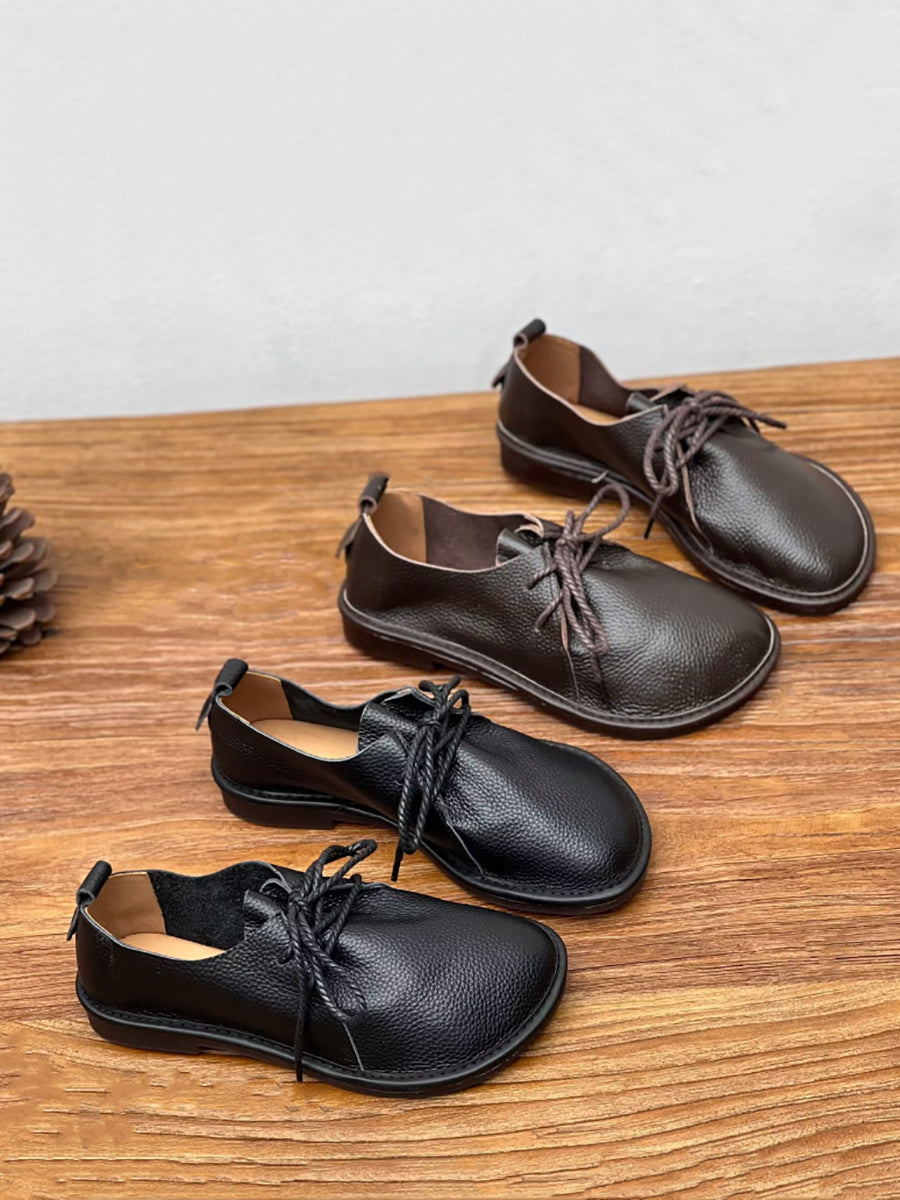 Women Summer Soft Genuine Leather Low Heel Shoes Women Summer Soft Genuine Leather Low Heel Shoes
