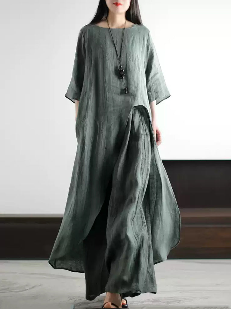 buykud linen dresses Linen Dress For Women