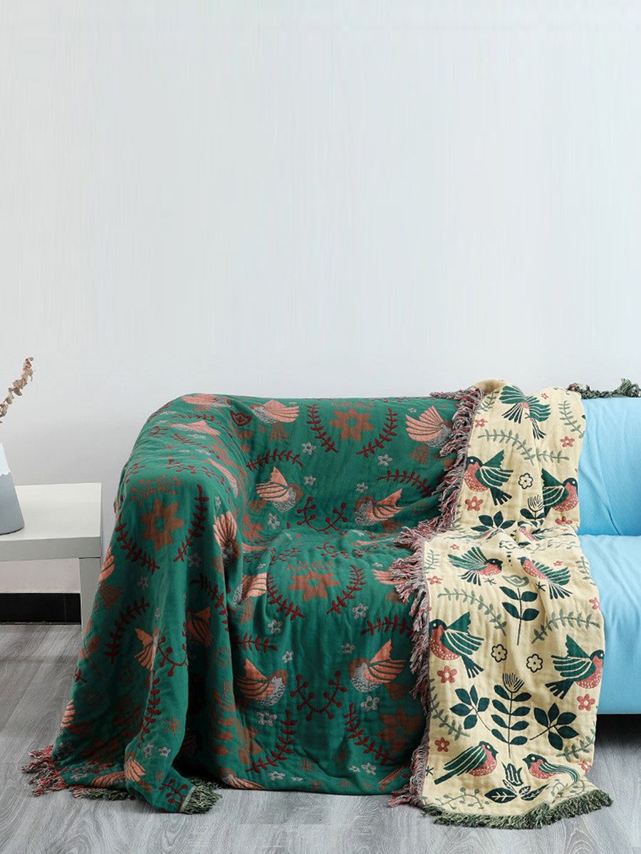Layers Cotton Queen Sofa Throw Boho Throw Blanket – BUYKUD