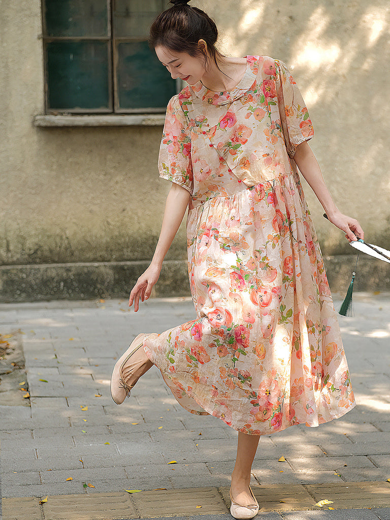 Printed Dresses | Casual Printed Dresses | BUYKUD Linen Clothing Printed Dresses | Casual Printed Dresses | BUYKUD Linen Clothing