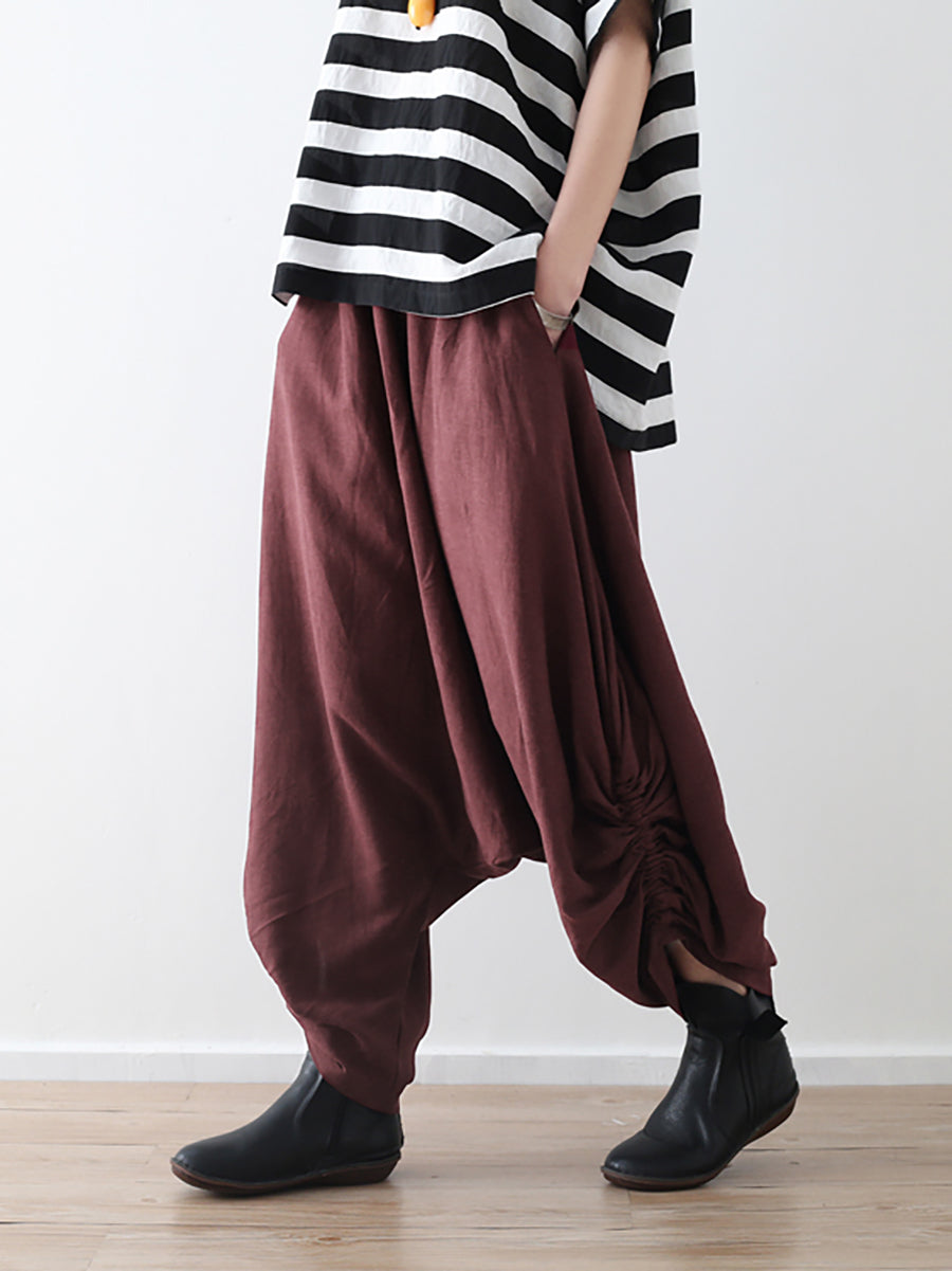 Women Spring Casual Solid Ankle Length Pants – BUYKUD